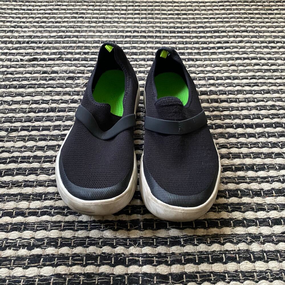 🌿Oofos Oomg Eezee Womens Low Recovery Black Slip On Shoe 11